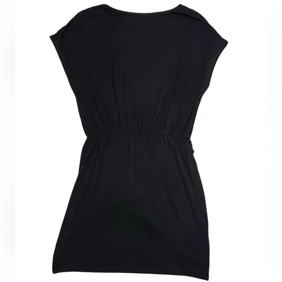 Lovers & Friends Tarin Mini Black Dress Tie Waist Short Sleeve Size Medium NEW - Picture 4 of 15